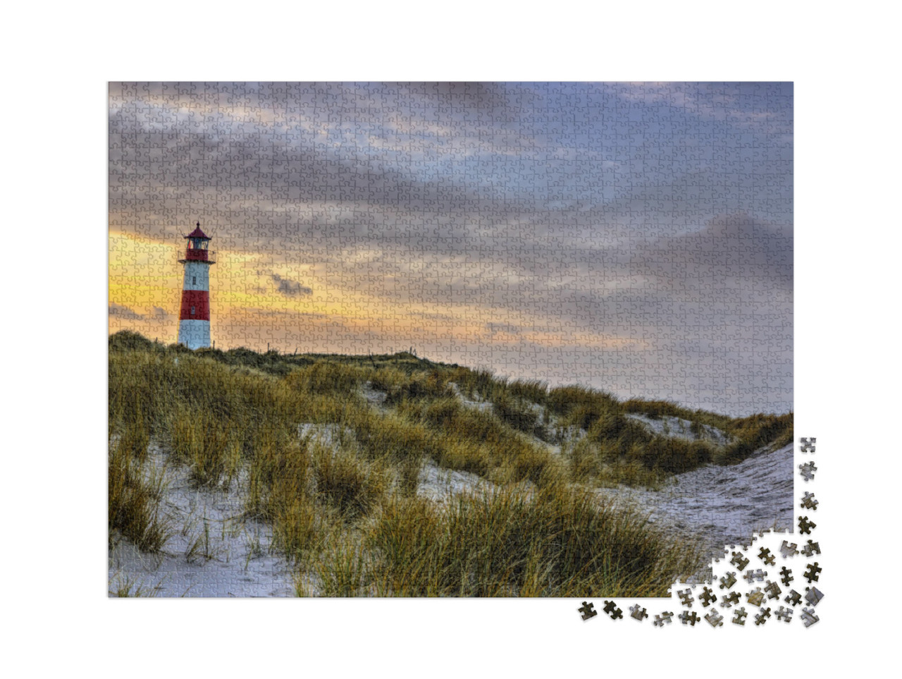 puzzle 2000 dílků „Maják na ostrově Sylt“