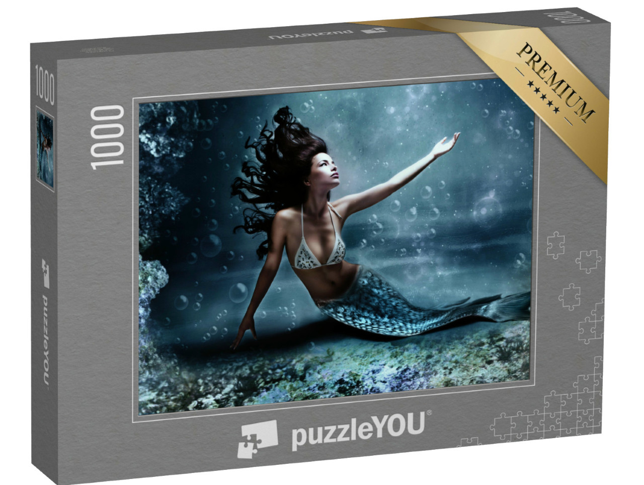 puzzle 1000 dílků „Mořská panna v oceánu“