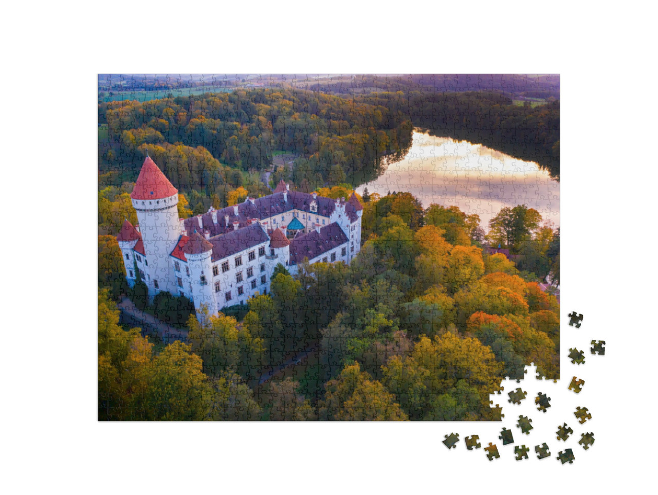 puzzle 1000 dílků „Zámek Konopiště, Česká republika“
