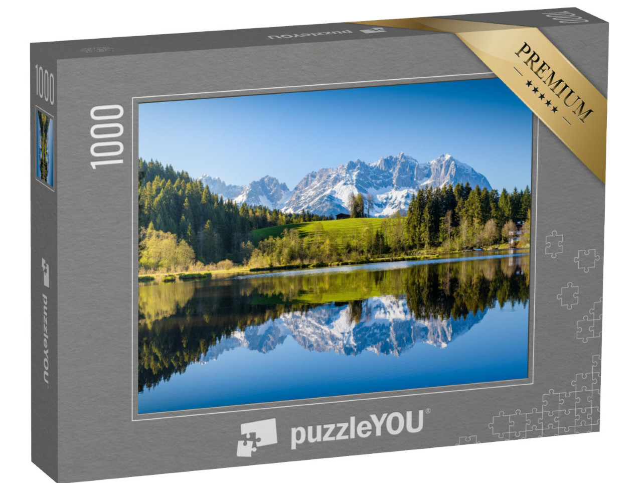 puzzle 1000 dílků „Idylická alpská krajina“