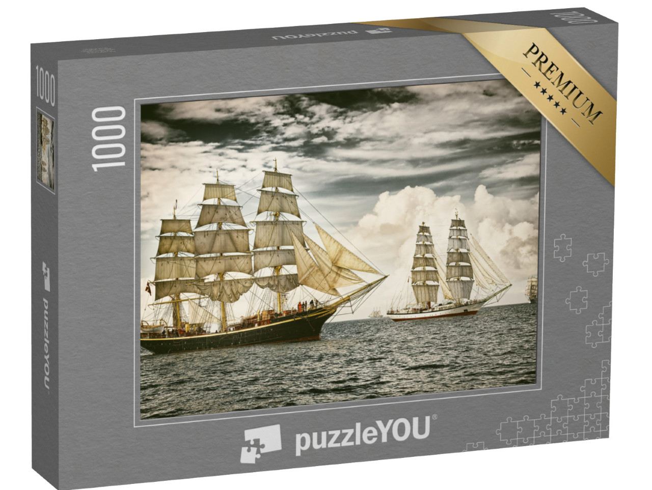 puzzle 1000 dílků „Plachetnice na otevřeném moři“