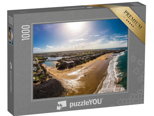 puzzle 1000 dílků „Pohled z dronu na pláž Bargara a okolí, Queensland, Austrálie“