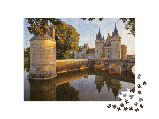 puzzle 1000 dílků „Sully-sur-loire, Francie - Zámek v údolí Loiry“