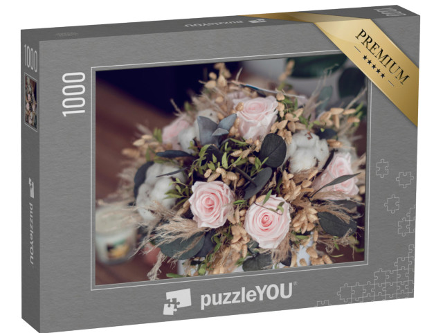 puzzle 1000 dílků „Růže se sušenými květy“