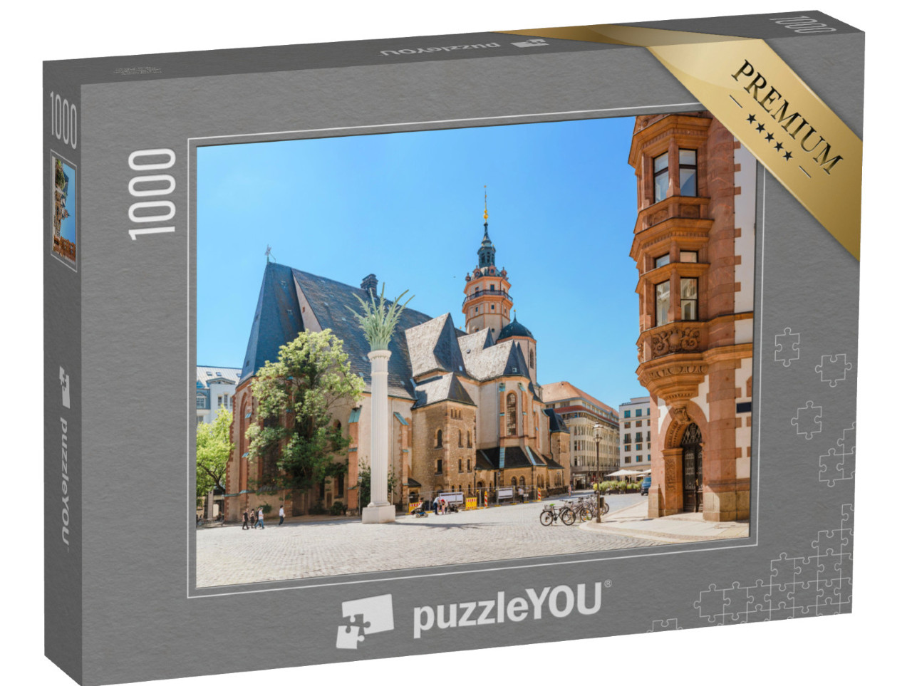 puzzle 1000 dílků „Kostel svatého Mikuláše, Lipsko, Německo“