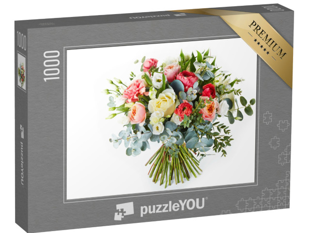 puzzle 1000 dílků „Čerstvá svatební kytice“