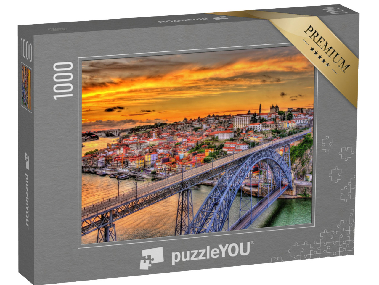 puzzle 1000 dílků „Porto s mostem Dom Luis, Portugalsko“