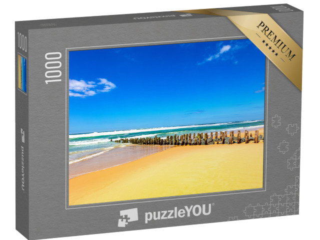 puzzle 1000 dílků „Krásný výhled na pláž v Seignosse, Francie“