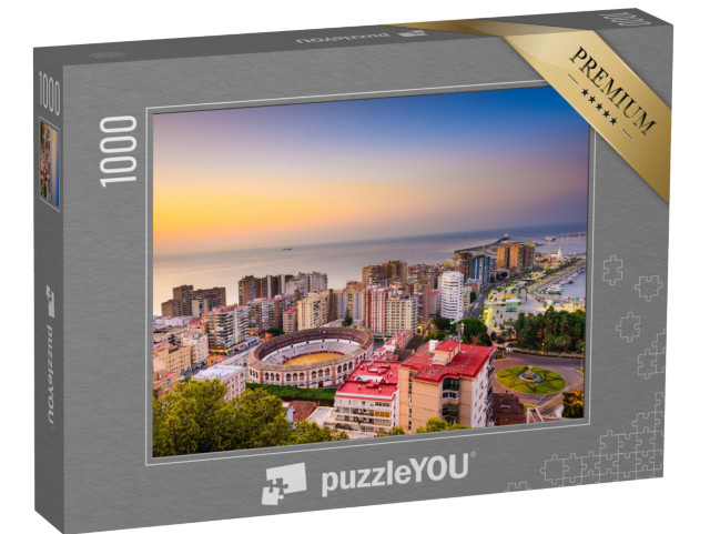 puzzle 1000 dílků „Soumrak nad Málagou, Španělsko“