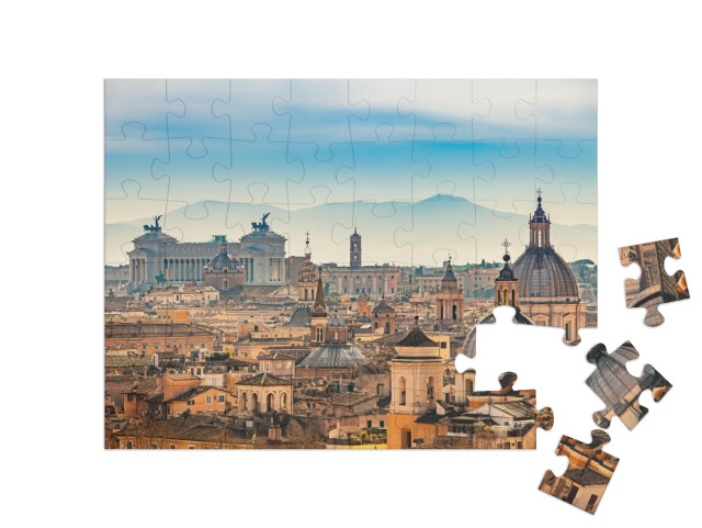 puzzle 48 dílků „Pohled na Řím z Andělského hradu“