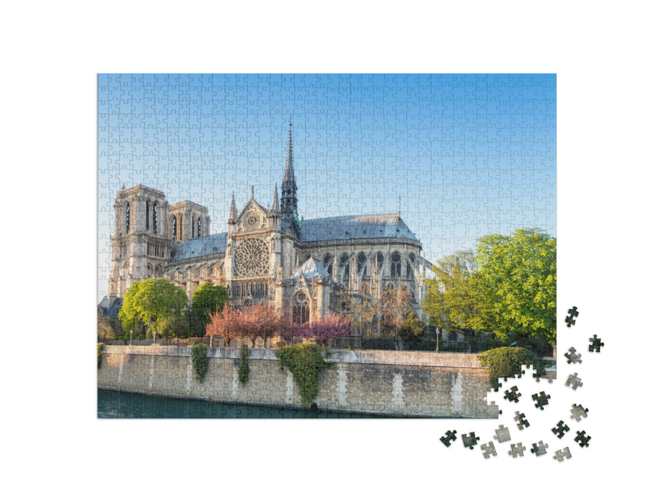 puzzle 1000 dílků „Katedrála Notre Dame v Paříži“