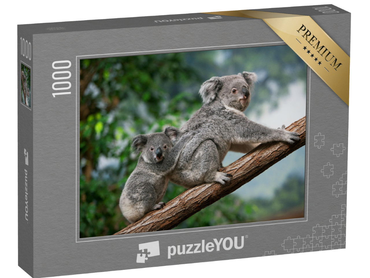 puzzle 1000 dílků „Samice koaly s mládětem“