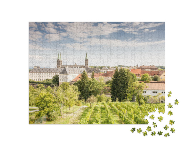 puzzle 1000 dílků „Vinice u katedrály v Bambergu, Německo“