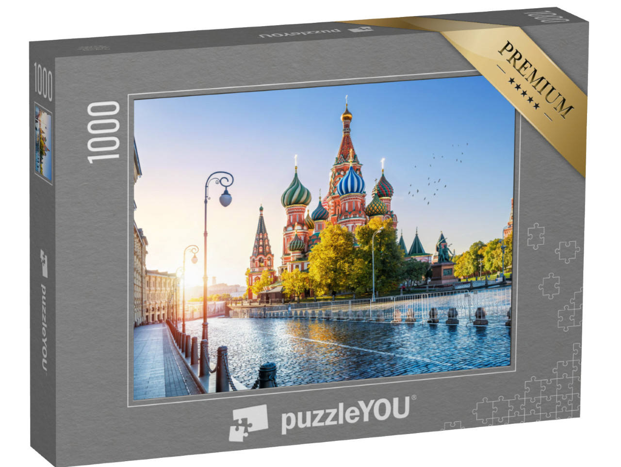 puzzle 1000 dílků „Chrám Vasila Blaženého na Rudém náměstí v Moskvě“