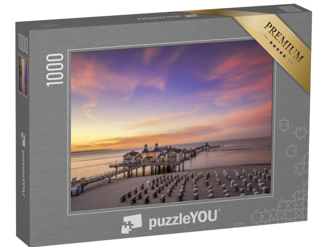 puzzle 1000 dílků „Pobaltské přímořské letovisko Sellin, Rujána, Meklenbursko-Přední Pomořansko“