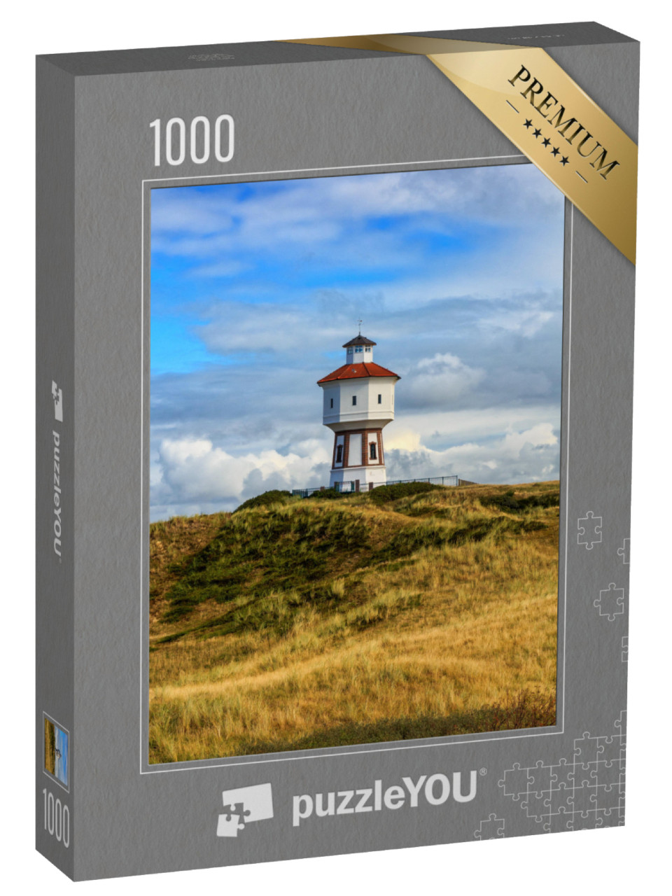 puzzle 1000 dílků „Maják na ostrově Langeoog, Dolní Sasko“