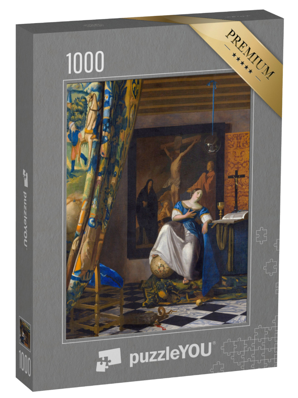 puzzle 1000 dílků „Johannes Vermeer - Alegorie víry“