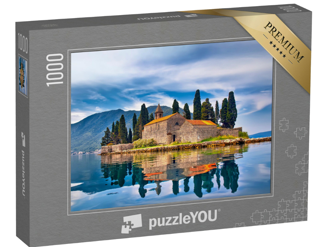puzzle 1000 dílků „Ostrov svatého Jiří, Černá Hora“