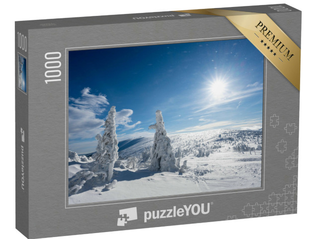puzzle 1000 dílků „Zimní Krkonoše, Česká republika“