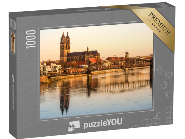 puzzle 1000 dílků „Magdeburg, hlavní město spolkové země Sasko-Anhaltsko, Německo“