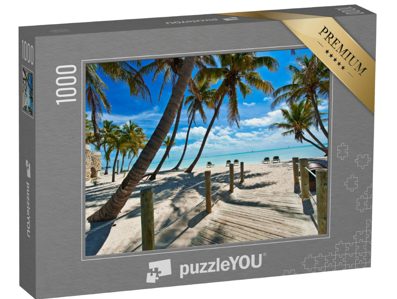 puzzle 1000 dílků „Most pro pěší na pláž, Key West“