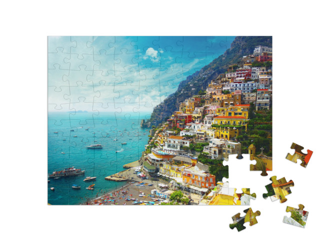 puzzle 100 dílků „Positano, Amalfi, Itálie“