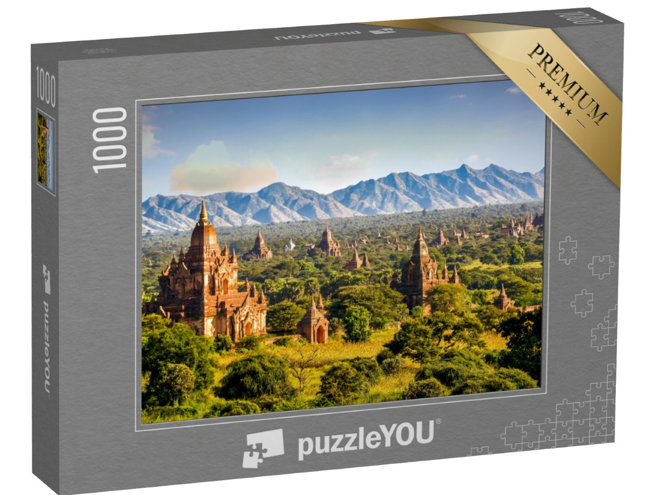 puzzle 1000 dílků „Pagody a chrámy v Baganu v Myanmaru“