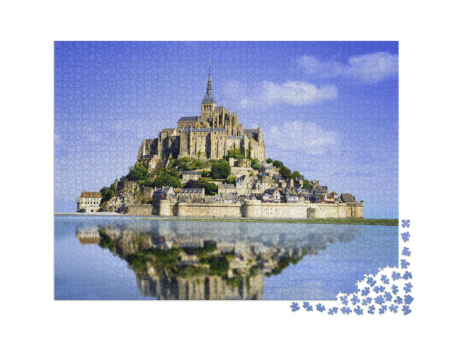puzzle 2000 dílků „Ostrov Mont saint Michel, Normandie, Francie“