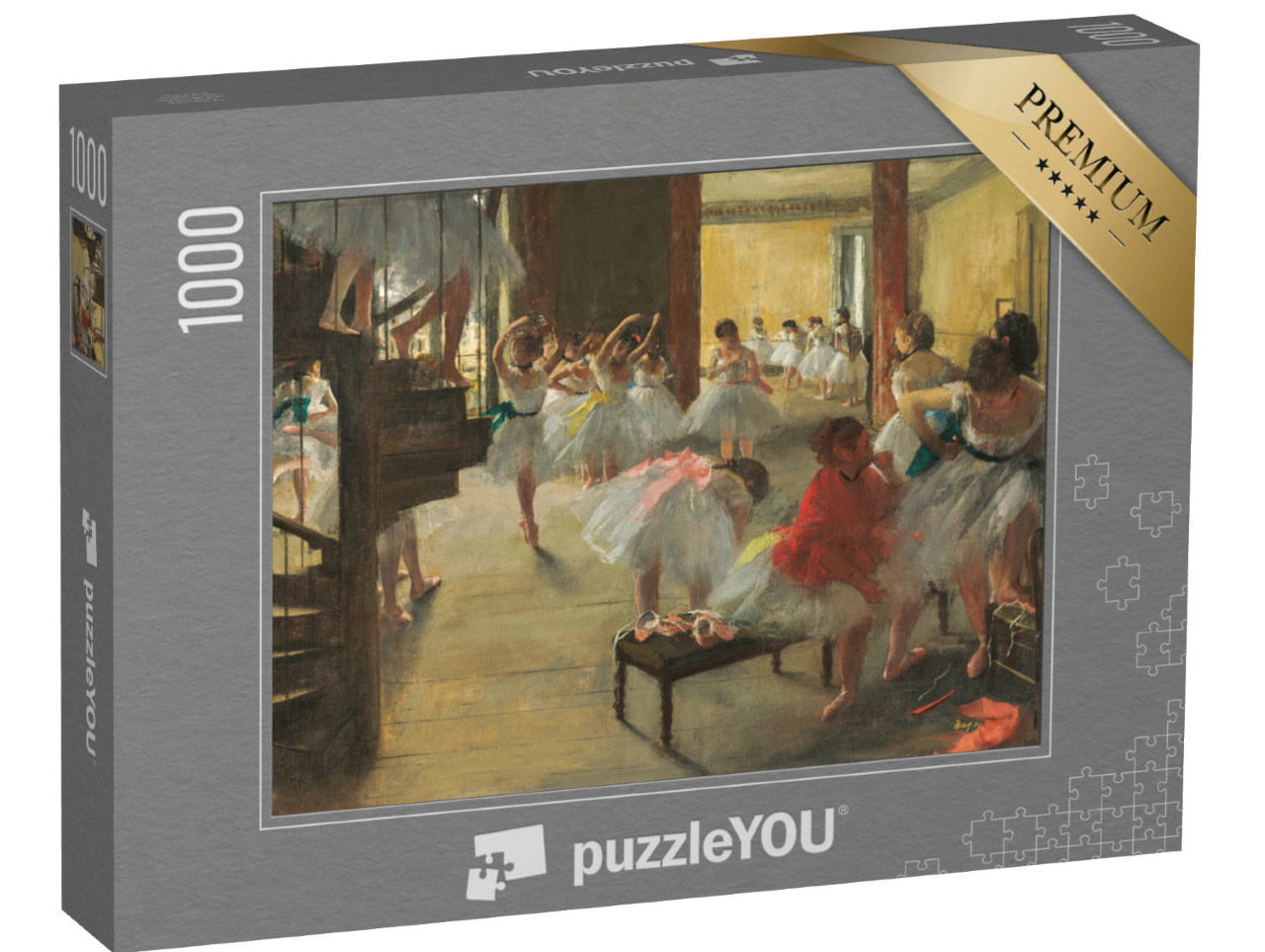 puzzle 1000 dílků „Edgar Degas - Taneční kurz“