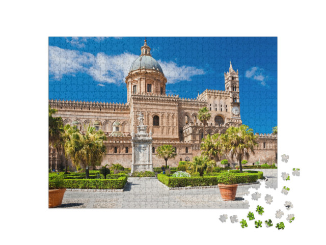 puzzle 1000 dílků „Katedrála v Palermu, postavená v roce 1185“
