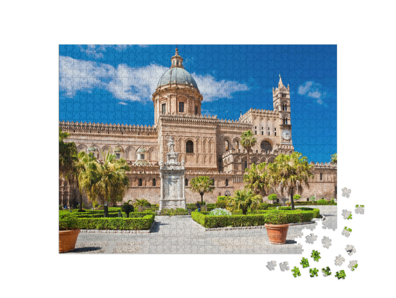 puzzle 1000 dílků „Katedrála v Palermu, postavená v roce 1185“