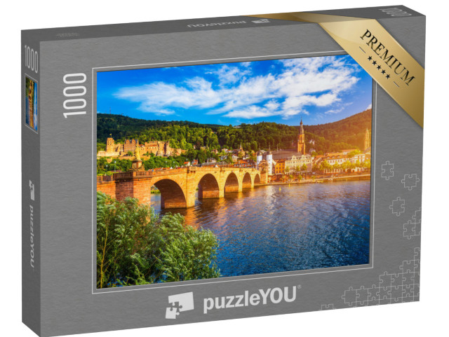 puzzle 1000 dílků „Krásné město Heidelberg s Neckarem, Německo“