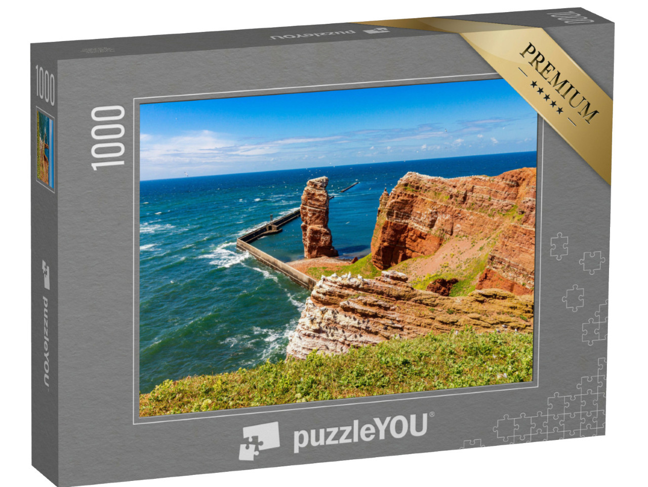 puzzle 1000 dílků „Ostrov Helgoland na jaře, Německo“