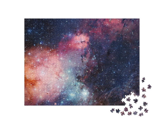 puzzle 1000 dílků „Hvězdy na barevné noční obloze“