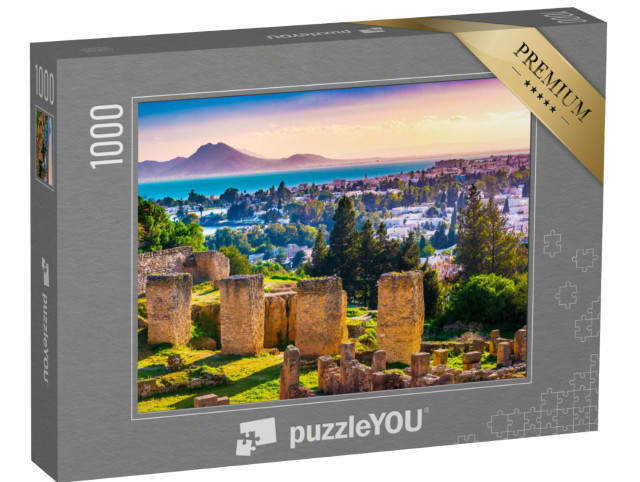 puzzle 1000 dílků „Pozůstatky Kartága: pohled z kopce Byrsa, Tunisko“