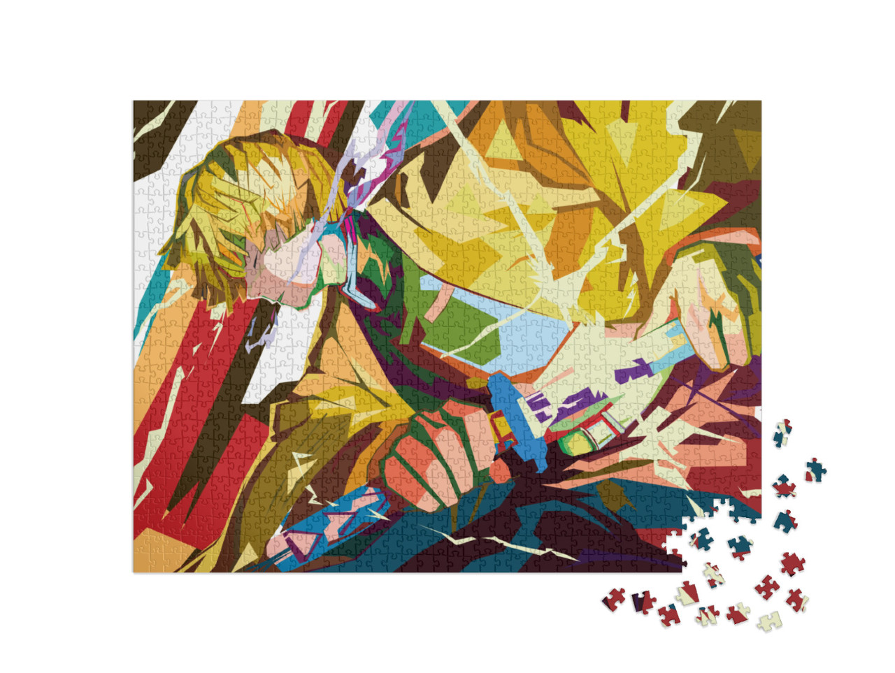 puzzle 1000 dílků „Pop art anime kimetsu no yaiba“