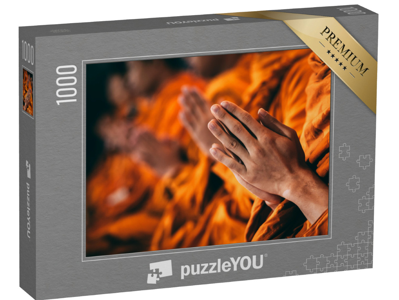 puzzle 1000 dílků „Meditace a modlitba: Buddhističtí mniši“