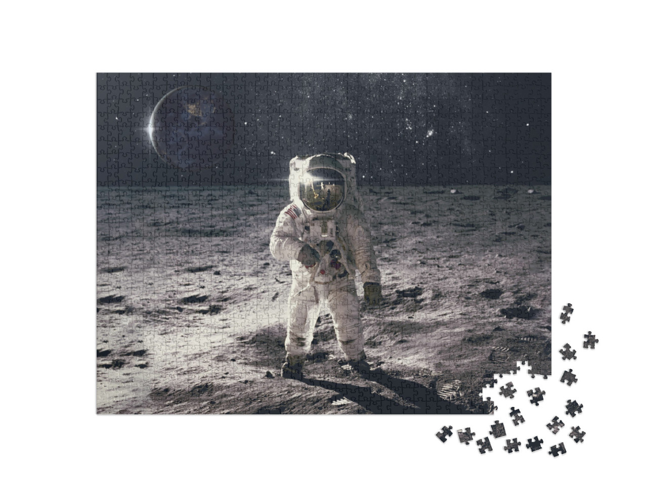 puzzle 1000 dílků „Astronaut s vesmírným vzděláním“