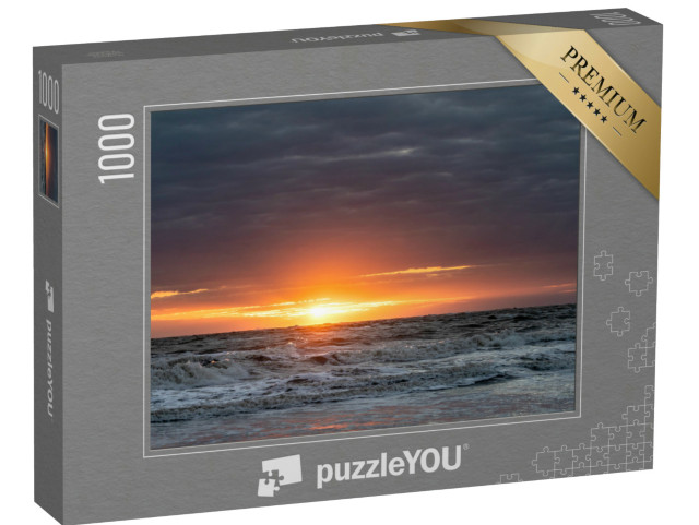 puzzle 1000 dílků „Západ slunce na pláži v Norderney“