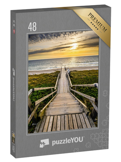 puzzle 48 dílků „Stezka na dunách k pláži, Sylt“