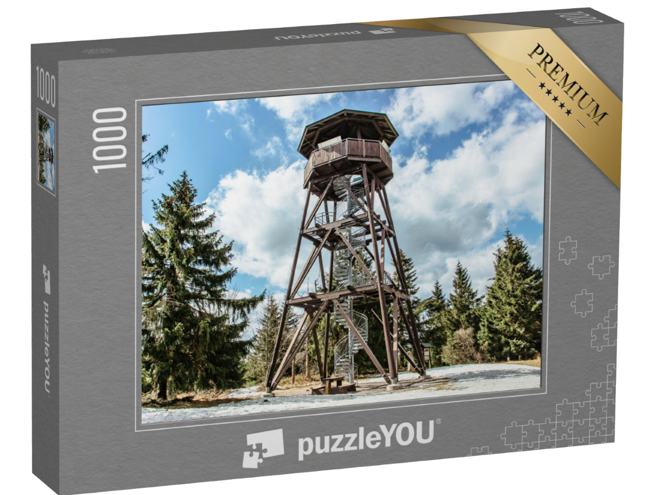 puzzle 1000 dílků „Rozhledna Anna, Orlické hory, Česká republika“