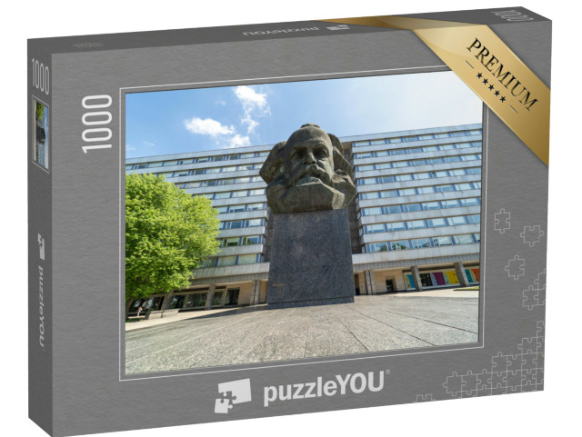 puzzle 1000 dílků „Pomník Karla Marxe, Chemnitz, Německo“