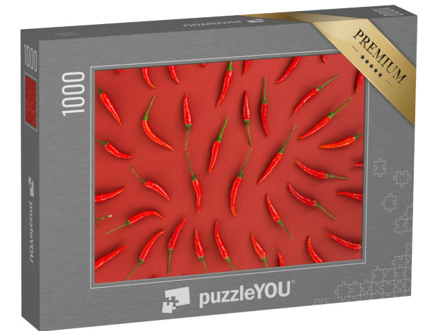 puzzle 1000 dílků „Ohnivé koření - chilli papričky“