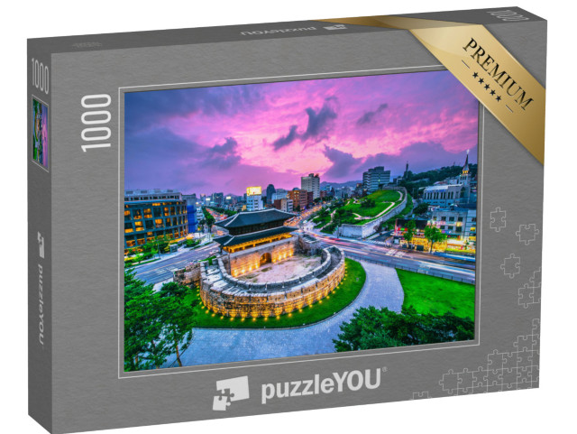 puzzle 1000 dílků „Brána Dongdaemun v Soulu, Jižní Korea“