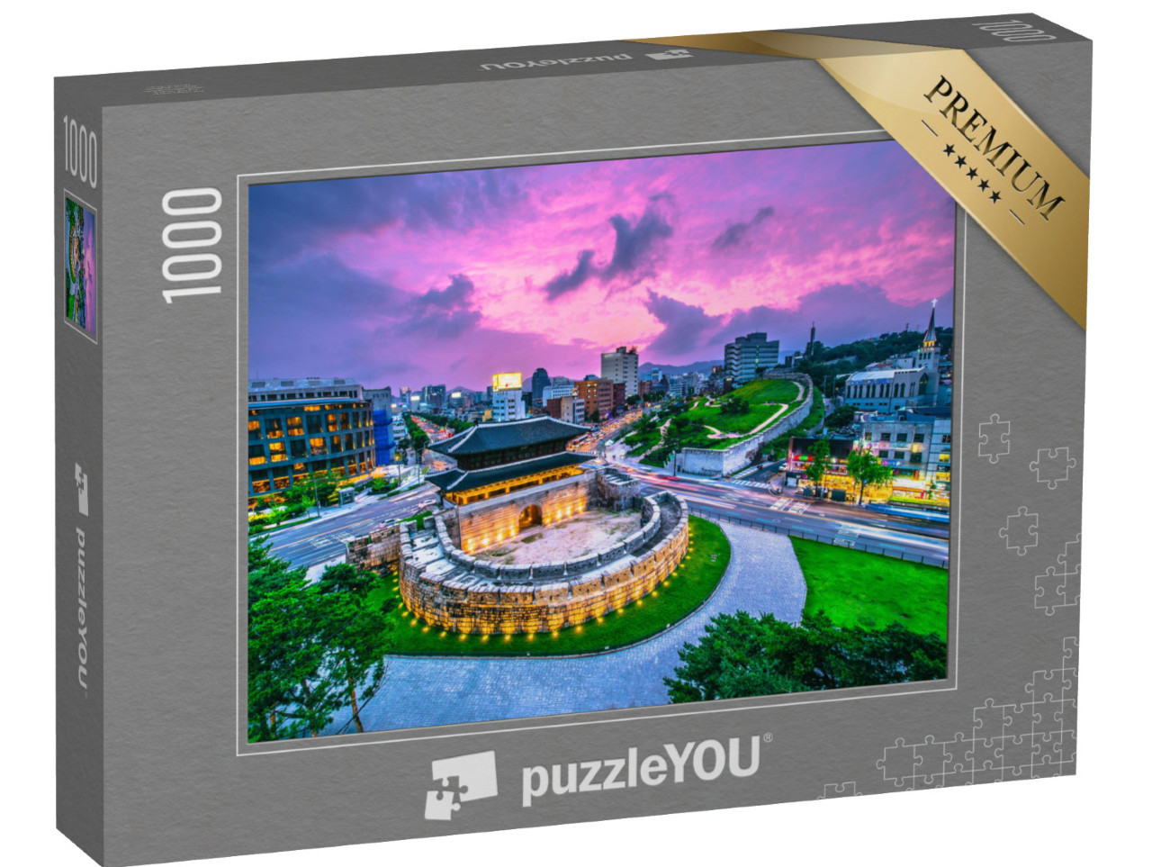 puzzle 1000 dílků „Brána Dongdaemun v Soulu, Jižní Korea“