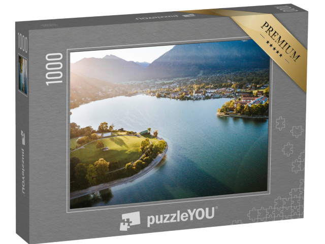 puzzle 1000 dílků „Pohled na úpatí Tegernských Alp v Bavorsku“