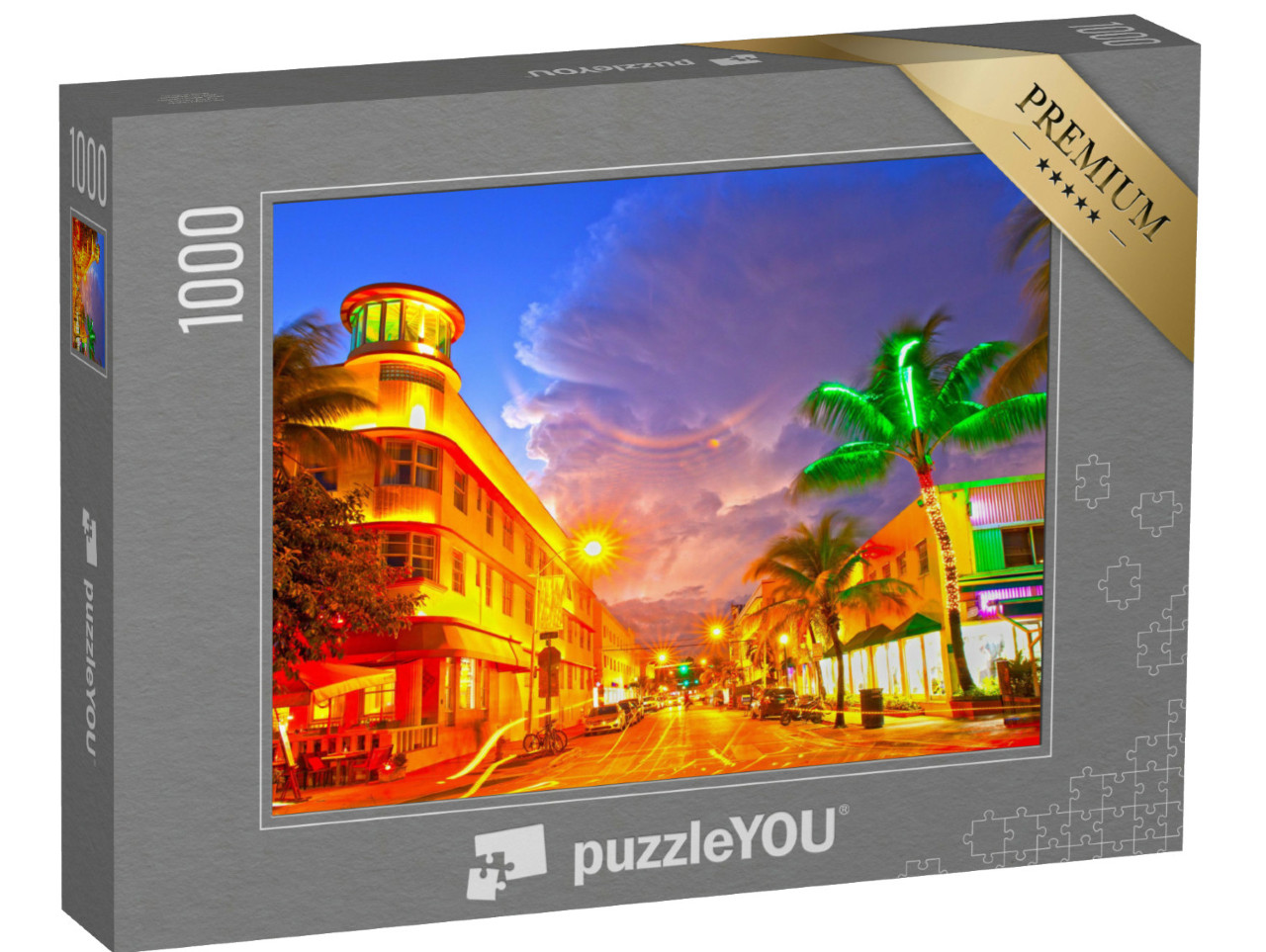 puzzle 1000 dílků „Ocean Drive v Miami Beach, Florida“