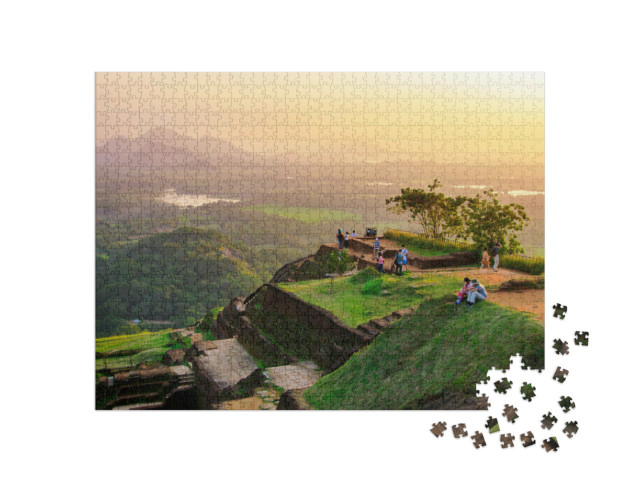 puzzle 1000 dílků „Působivá skála Sigiriya, Srí Lanka“