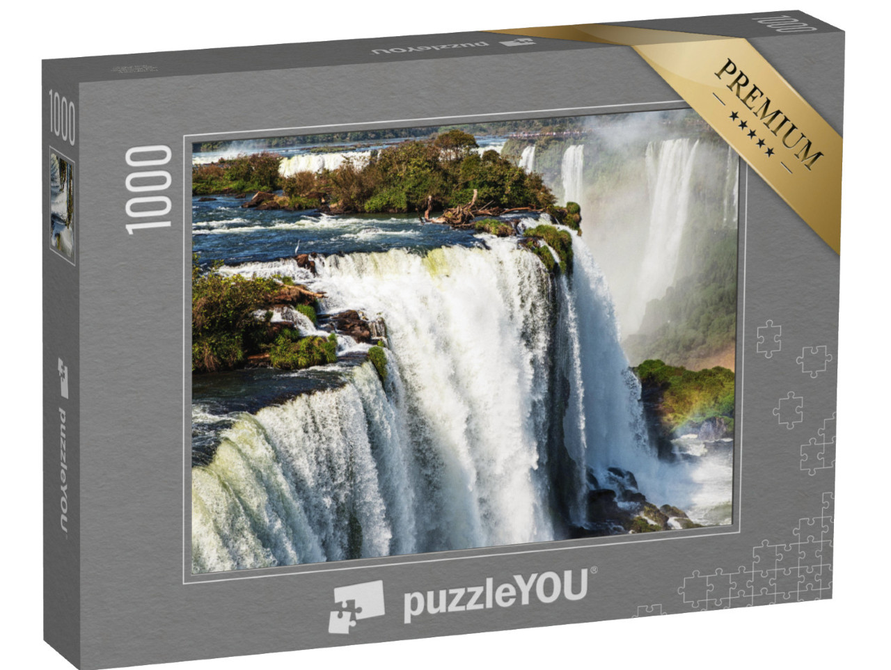puzzle 1000 dílků „Obří vodopády: Národní park Iguazu, světové dědictví UNESCO, Argentina.“