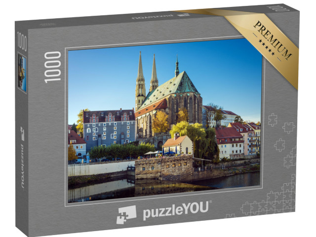 puzzle 1000 dílků „Pohled na kostel svatého Petra na Nise v Görlitz, Německo“